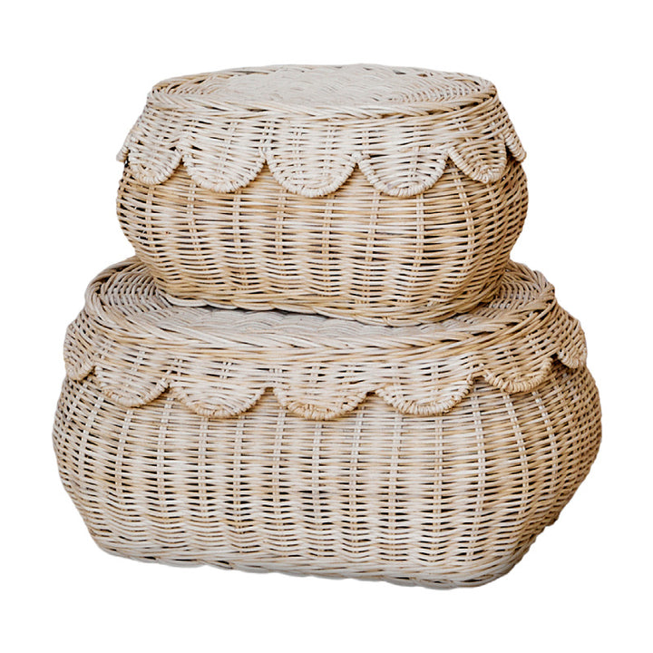 Wall basket in elegant shell design Kalsten