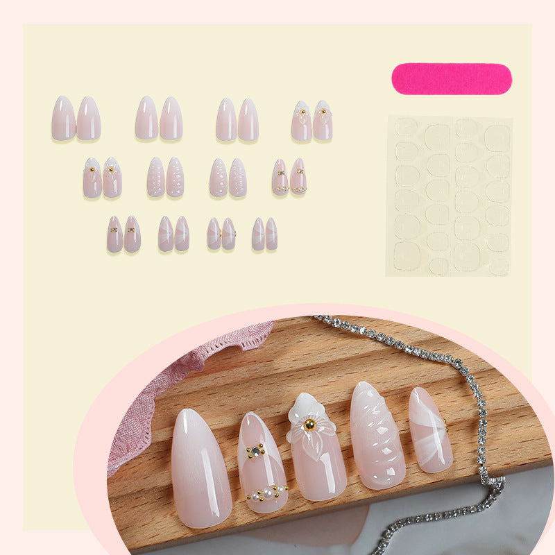 Acrylic nail set with luxurious and stylish decorations Kalsten