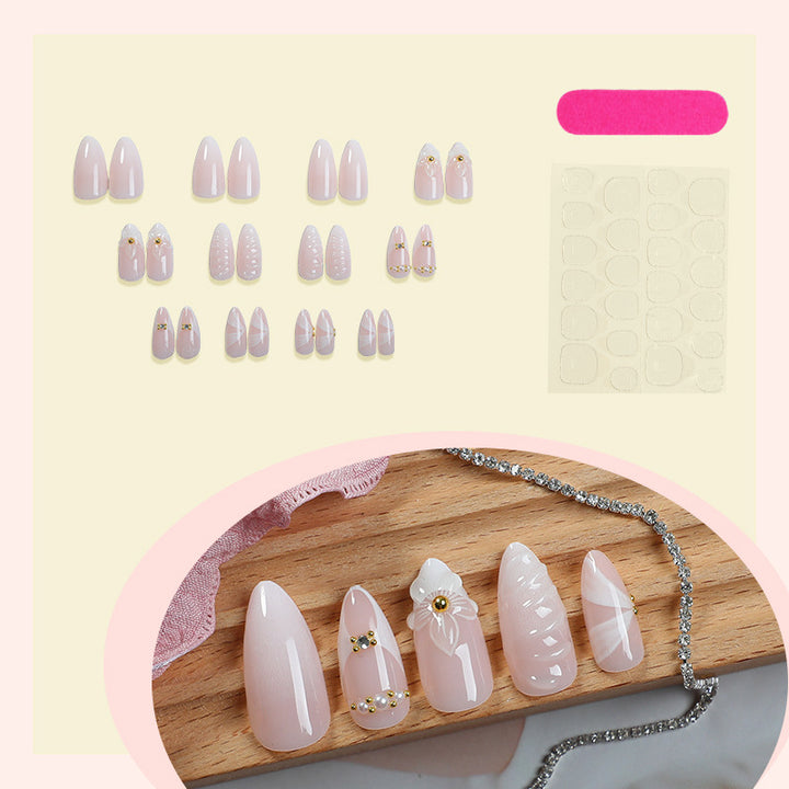 Acrylic nail set with luxurious and stylish decorations Kalsten