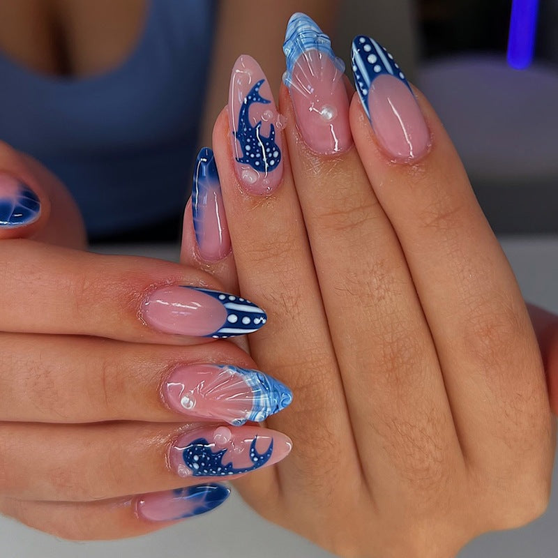 Acrylic nail set with elegant designs and glamorous accents Kalsten