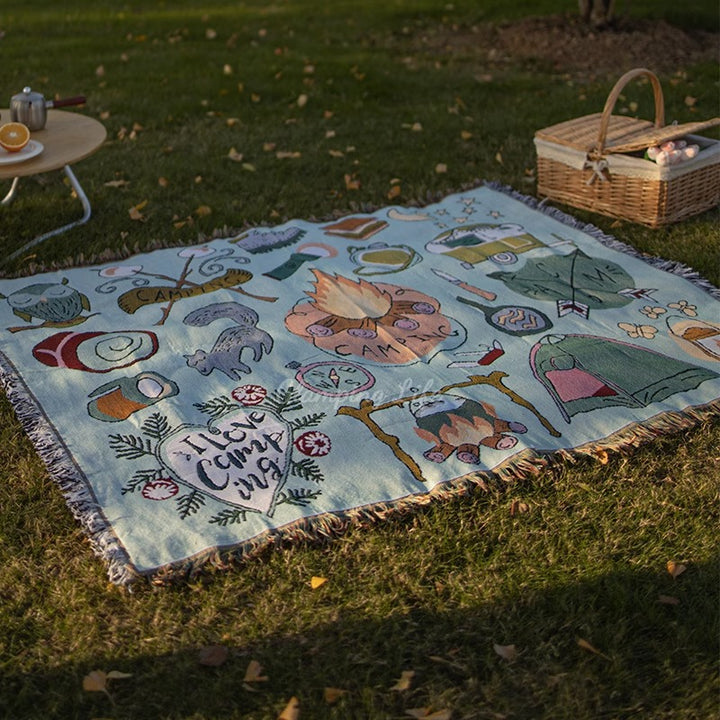 Bohemian-Style Outdoor Picnic Blanket