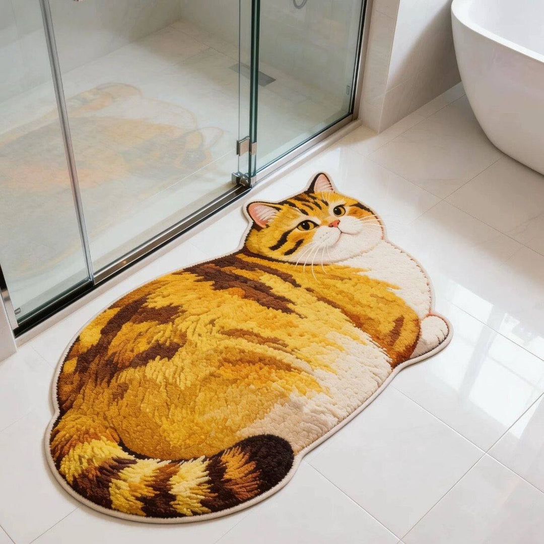 Cat Design Bath Mat Kalsten