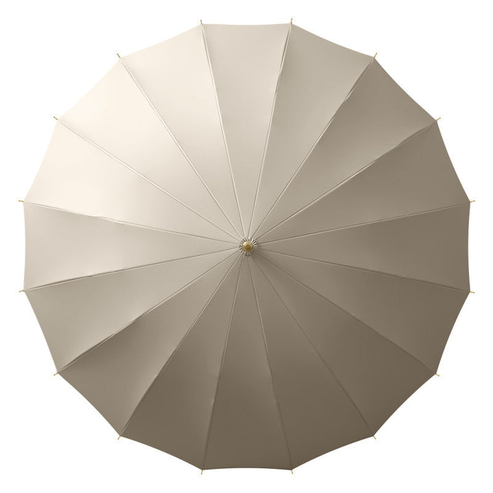 Ladies elegant and wind-resistant folding umbrella with ergonomic handle Kalsten