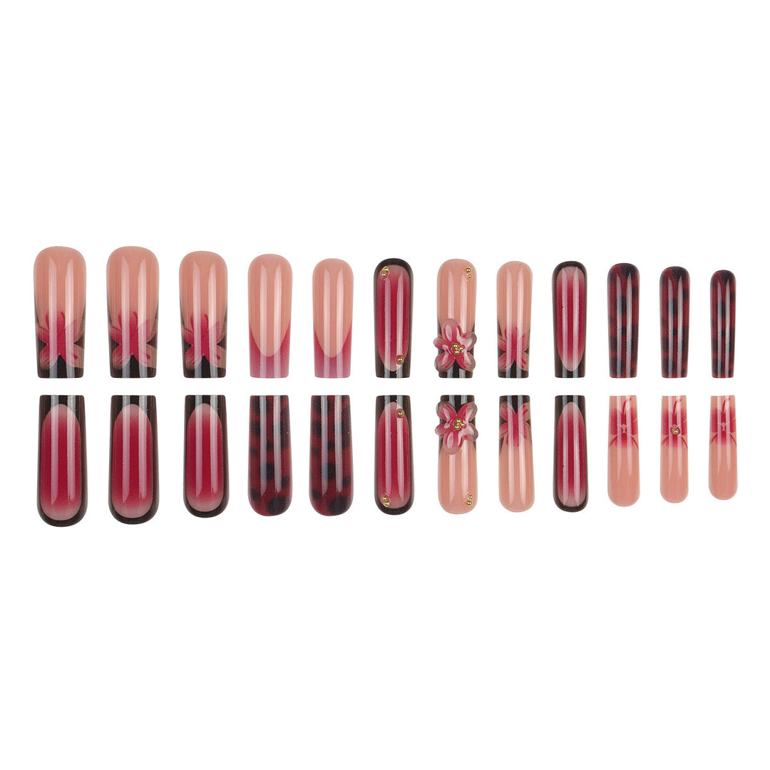 Floral-Inspired Elegant Press-On Nail Set Kalsten