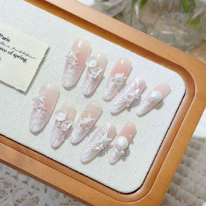 Marine-Themed 3D Nail Art Set