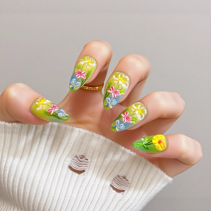 Artful Nail Extensions with Elegant Tips Kalsten