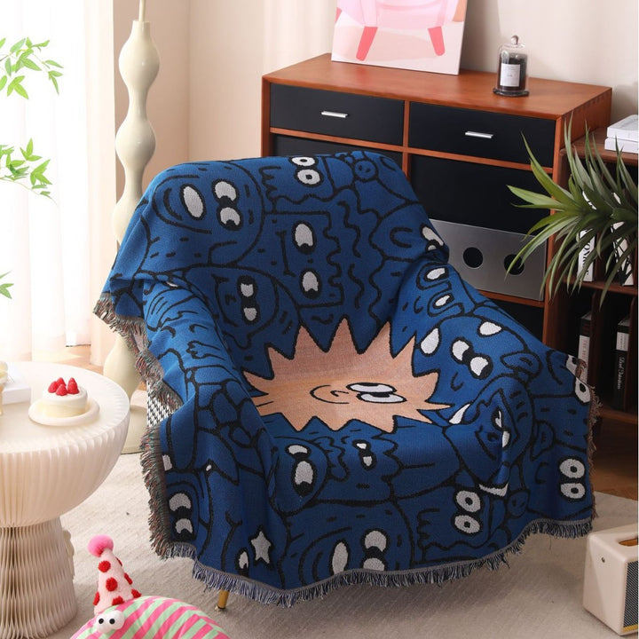 Cozy Graphic Throw Blanket