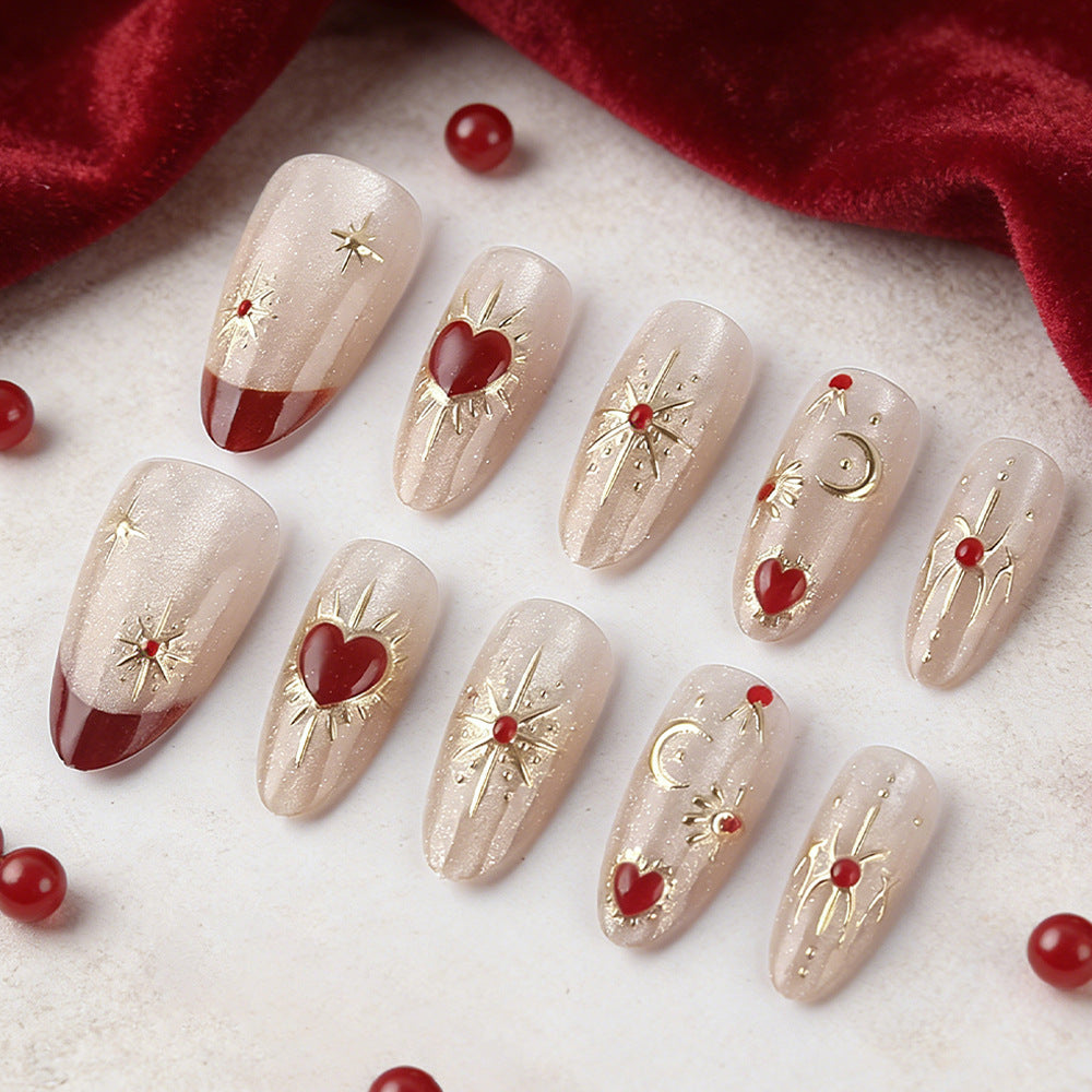 Artistic 3D Embellished Press-On Nails Kalsten