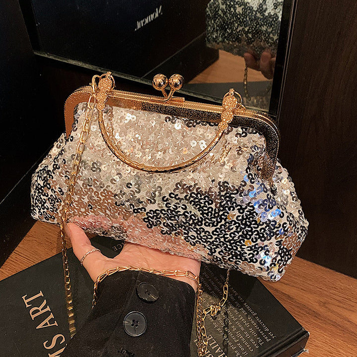 Elegant Sequined Evening Clutch