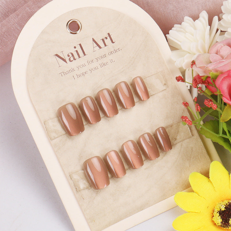 Elegant Glossy Press-On Nail Set Kalsten 1789389268