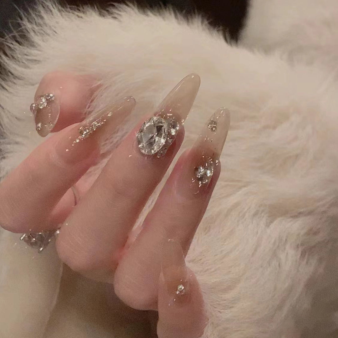 Artistic Gemstone Nail Design Kalsten