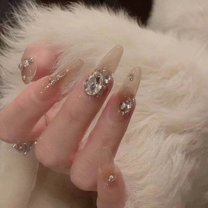 Artistic Gemstone Nail Design Kalsten