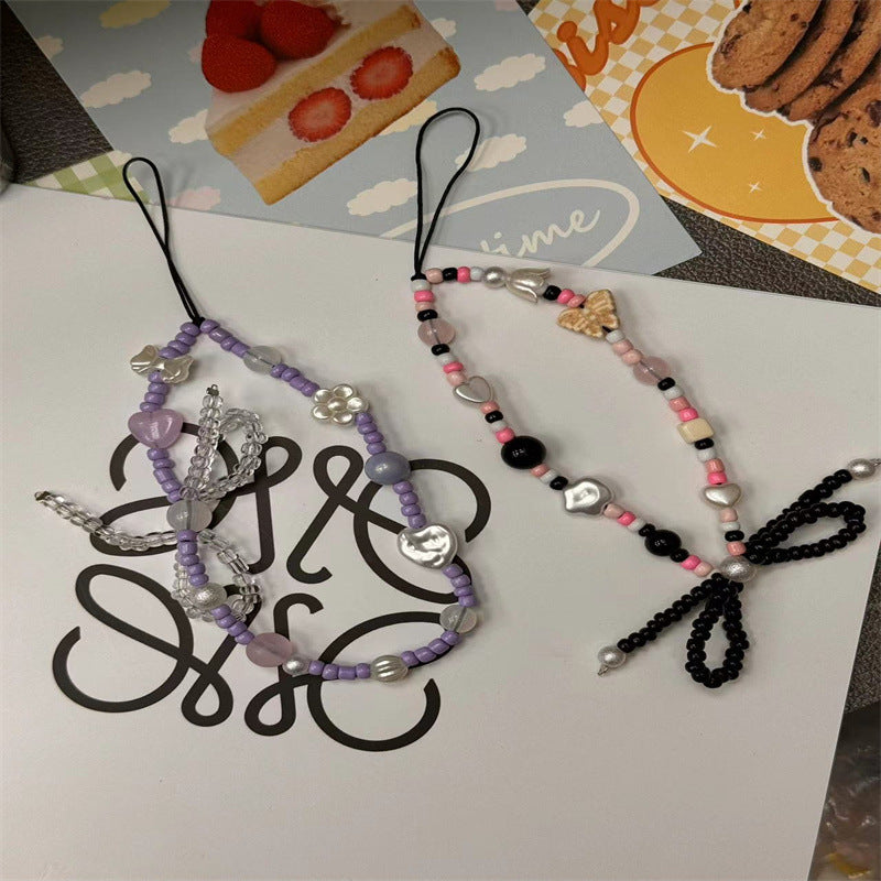 Artistic Beaded Charm Phone Lanyard Kalsten