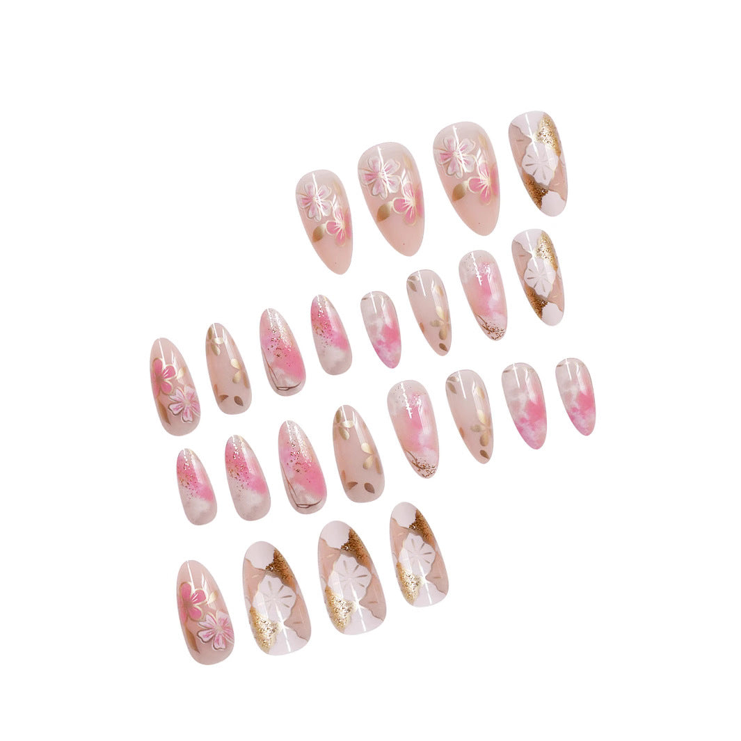 Floral Elegant Press-On Nail Art Set Kalsten