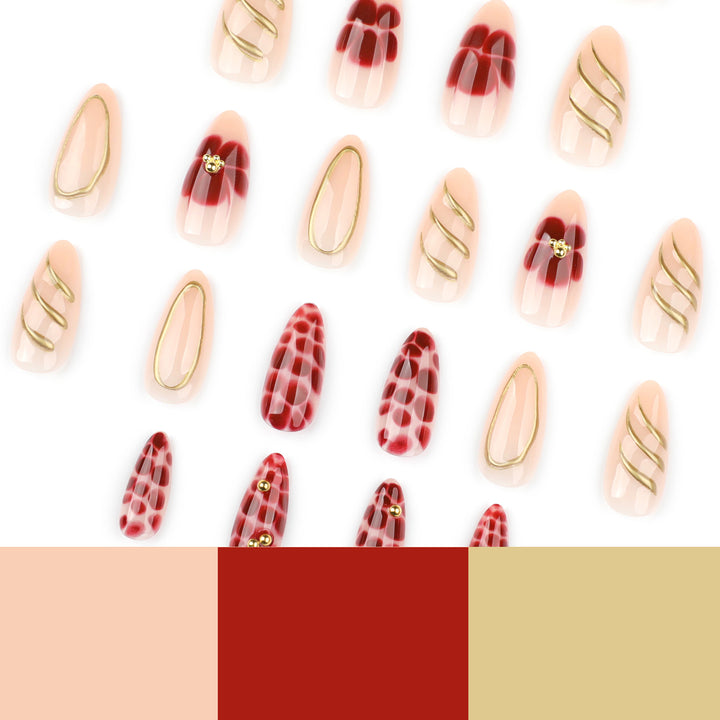 Artistic Nail Art with Elegant Embellishments Kalsten
