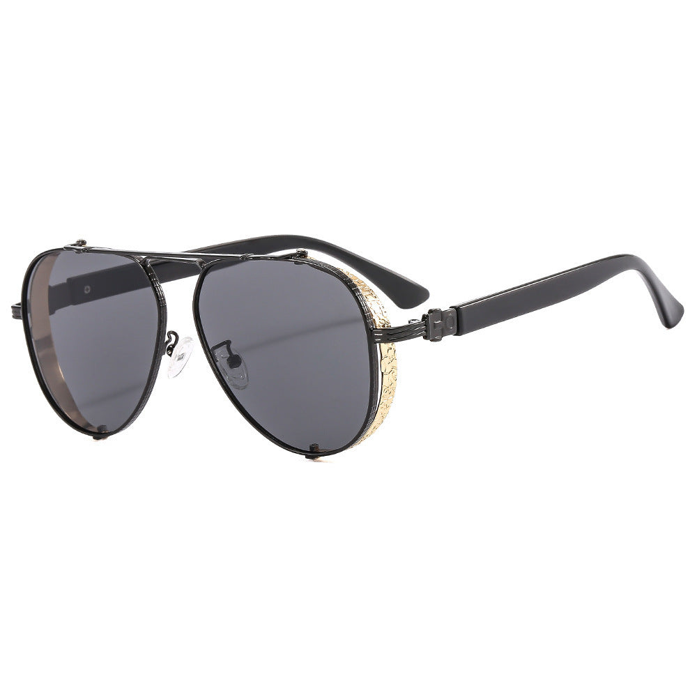 Women Luxurious Retro Sunglasses with Ornate Decorations Kalsten