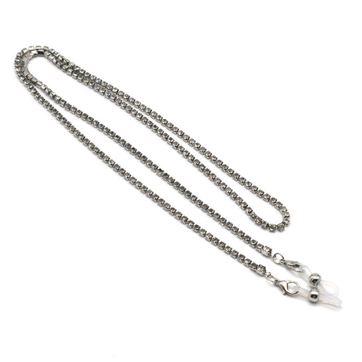 Elegant Rhinestone-Embellished Eyewear Chain Kalsten