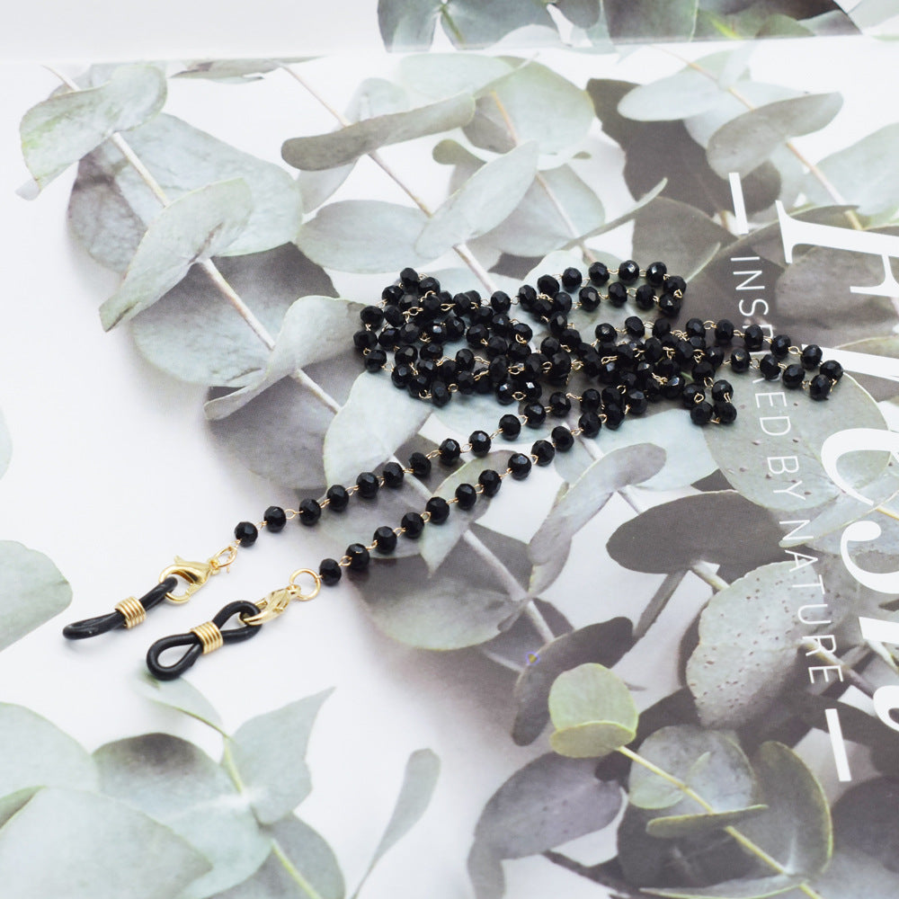 Elegant Floral-Accented Eyewear Chain Kalsten