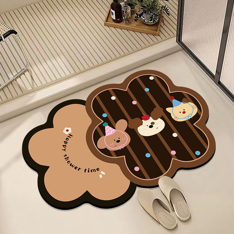 Cute Cartoon Animal Bath Mat Kalsten