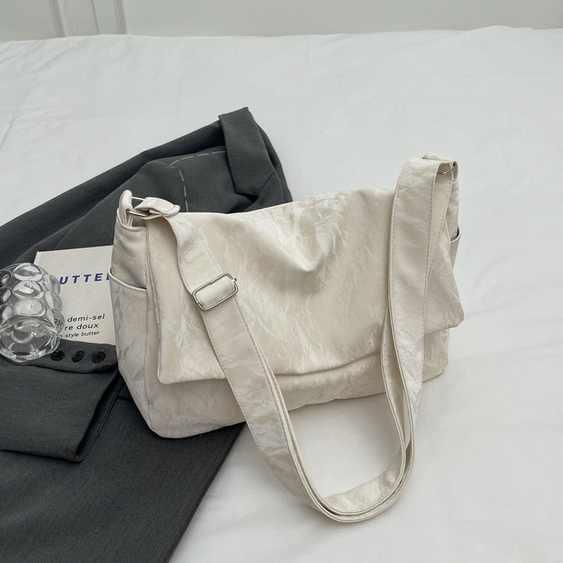 Textured Slouchy Shoulder Bag