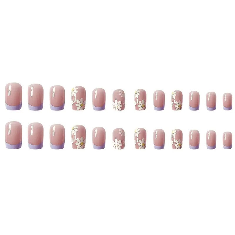 Floral Design Press-On Nail Set Kalsten