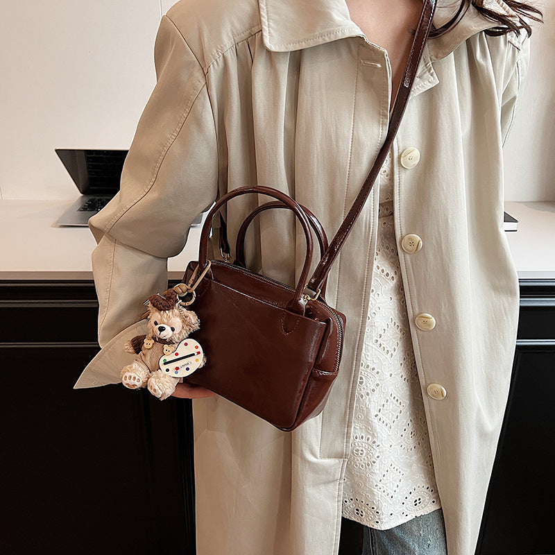 Luxurious Structured Leather Handbag Kalsten