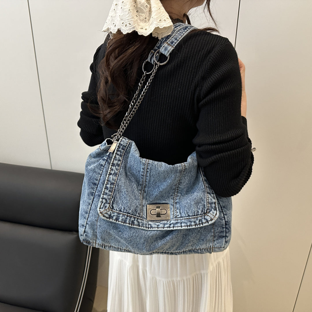 Chic Denim Satchel