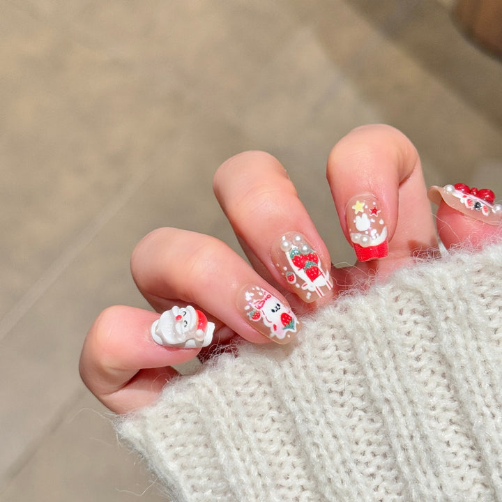Whimsical Character-Themed Press-On Nail Art Kalsten