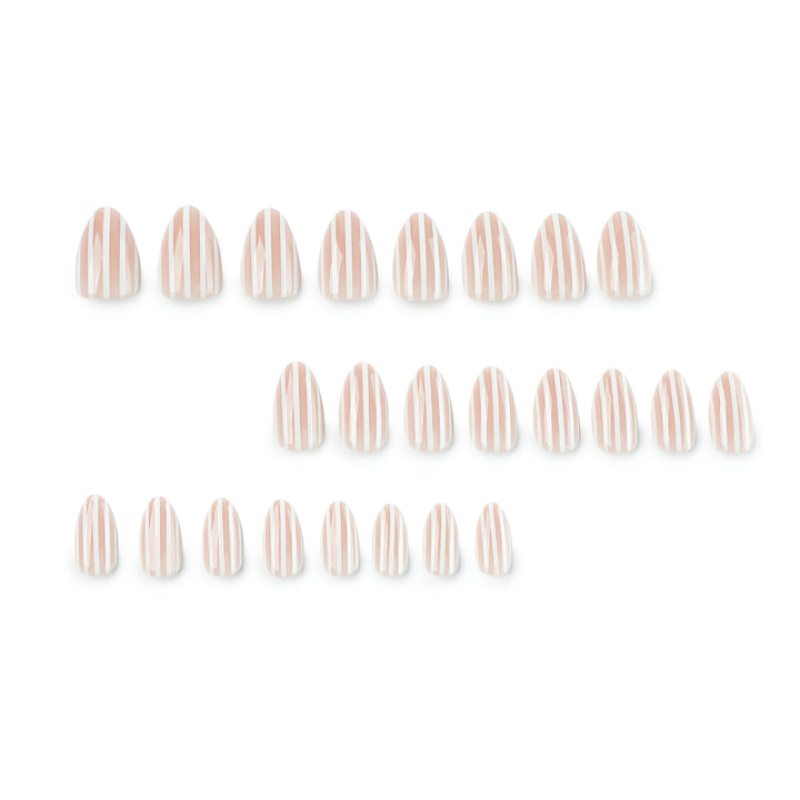 Stylish nail art with elegant stripe patterns Kalsten