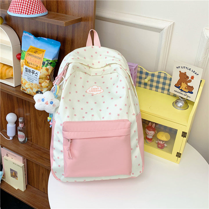 Star Patterned Casual Backpack Kalsten