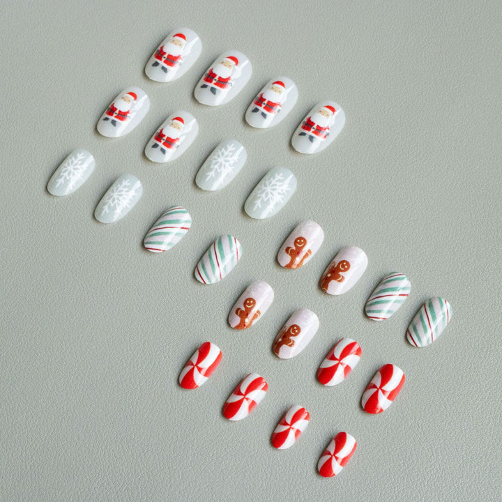 Festive Gingerbread Nail Art Set