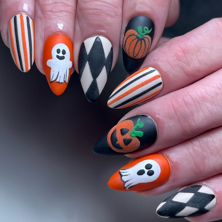 Halloween Theme Artificial Nails Kalsten
