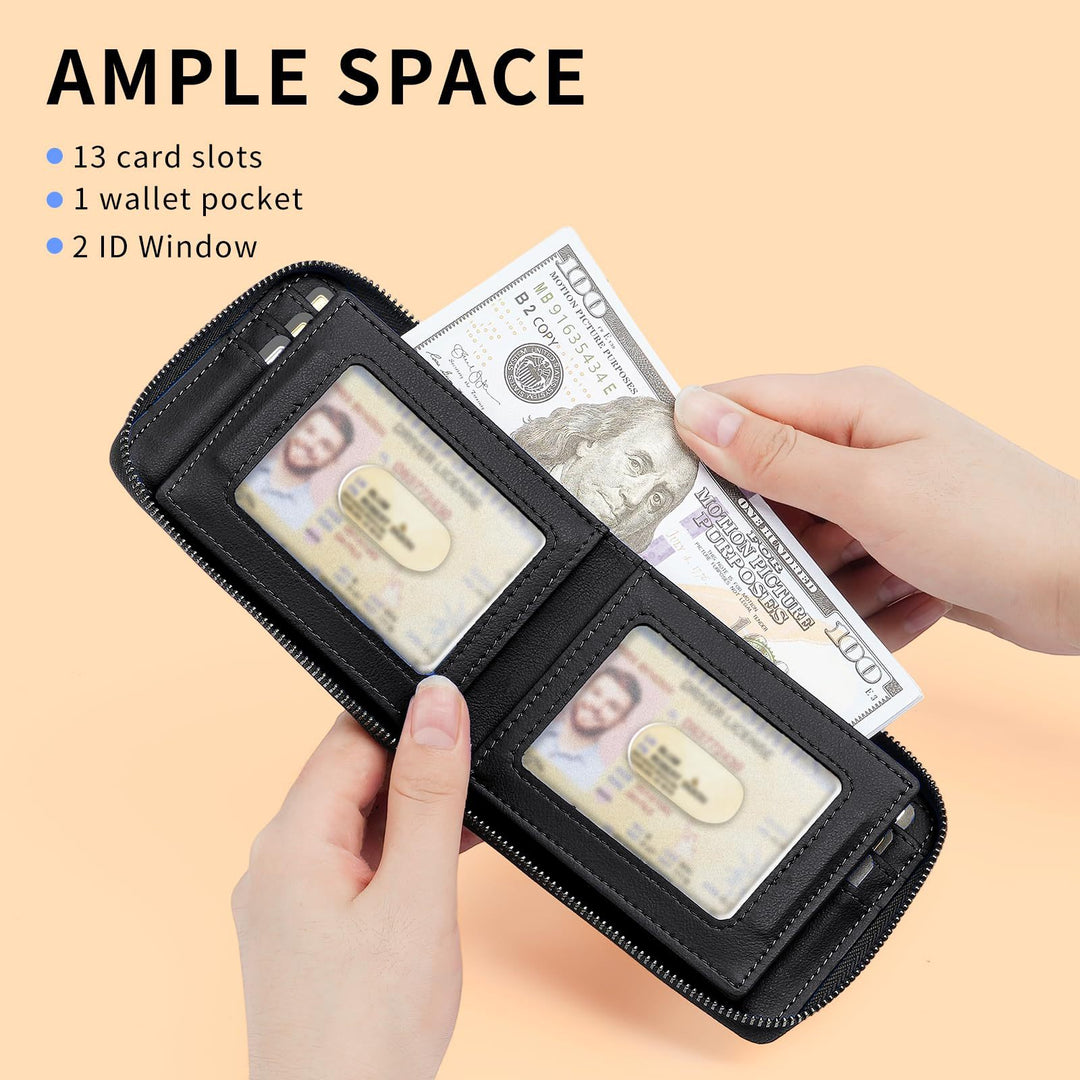 RFID-Blocking Multi-Functional Carbon Fiber Wallet Kalsten