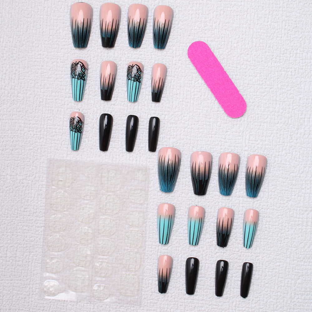 Ombre Gradient Nail Art Extensions Kalsten
