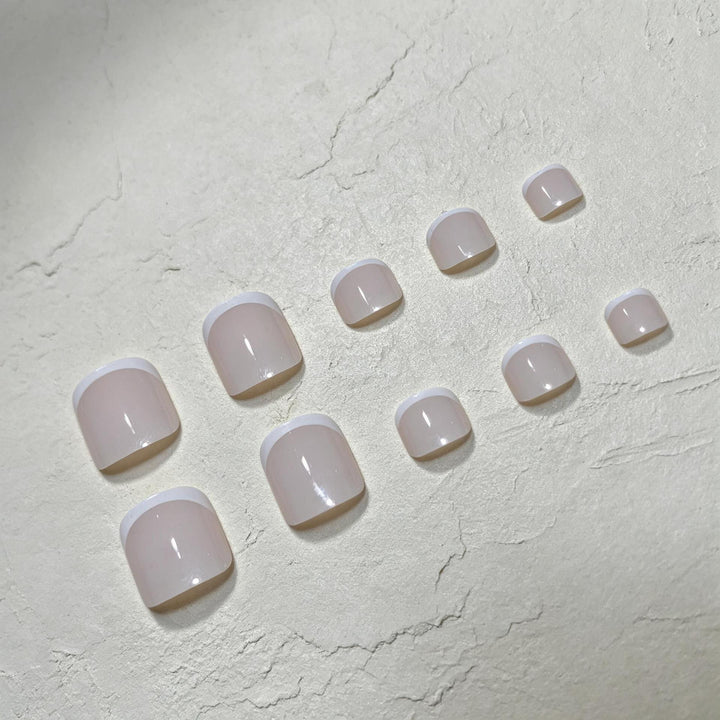 Elegant French Tip Pedicure Kit Kalsten