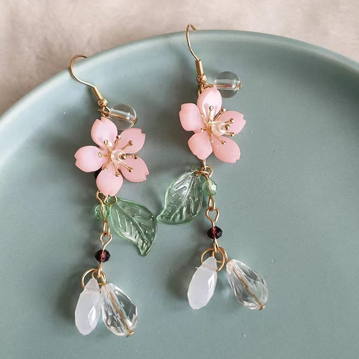 Floral Pearl Dangle Earrings Kalsten