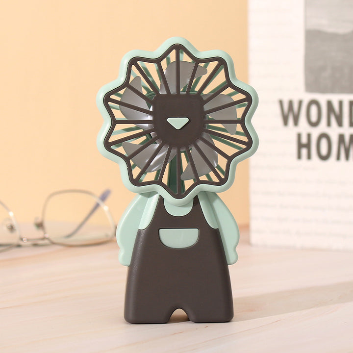 Women creative mini handheld fan with floral pattern Kalsten