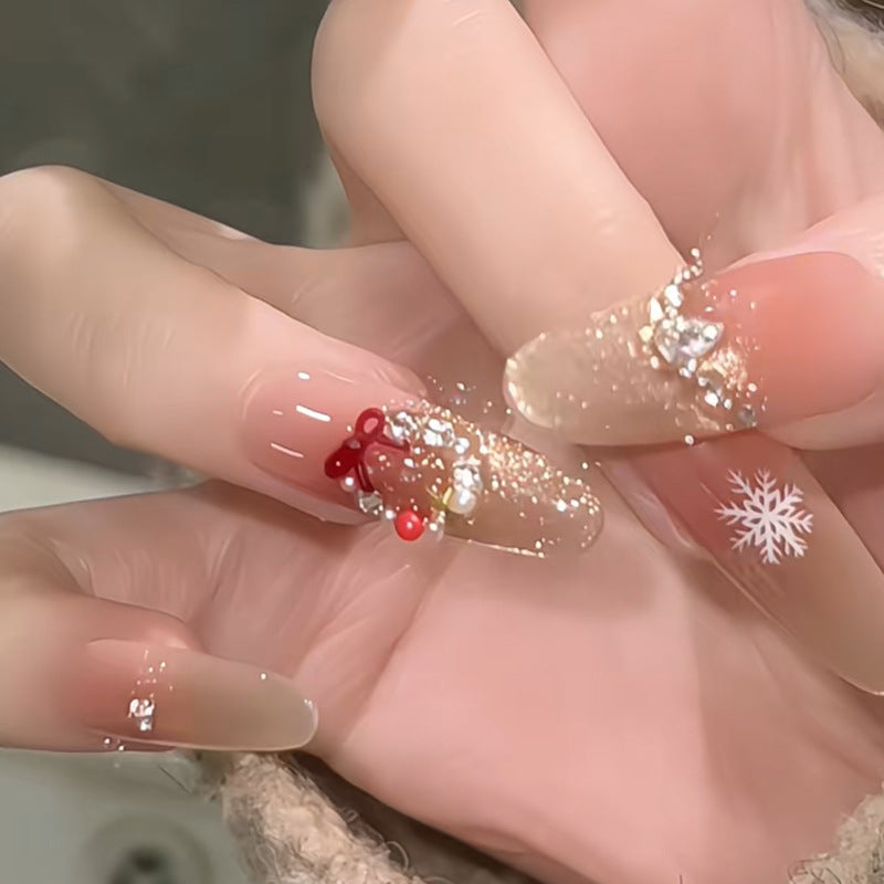 Artificial nail set with festive design Kalsten