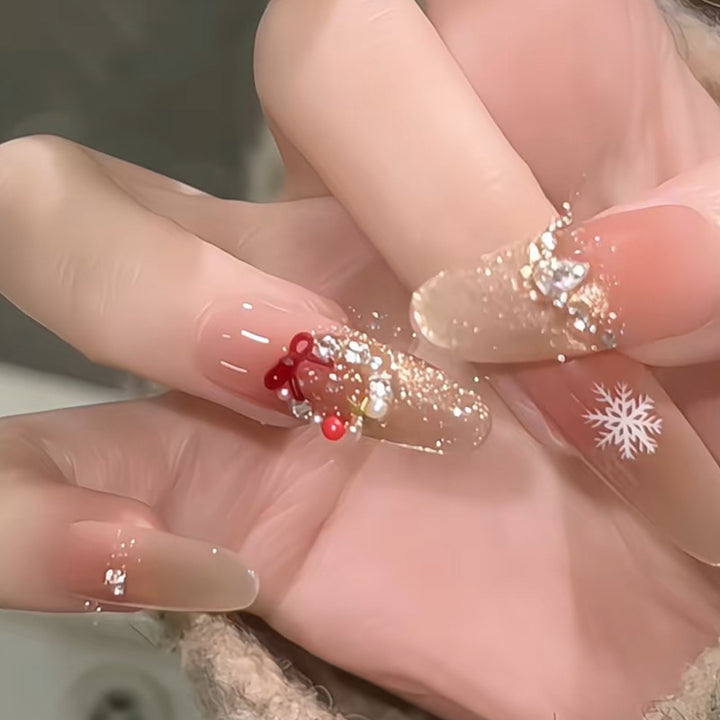Artificial nail set with festive design Kalsten
