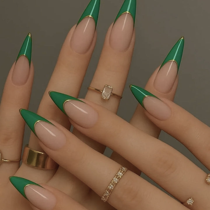 Elegant Stiletto Nail Enhancements Kalsten
