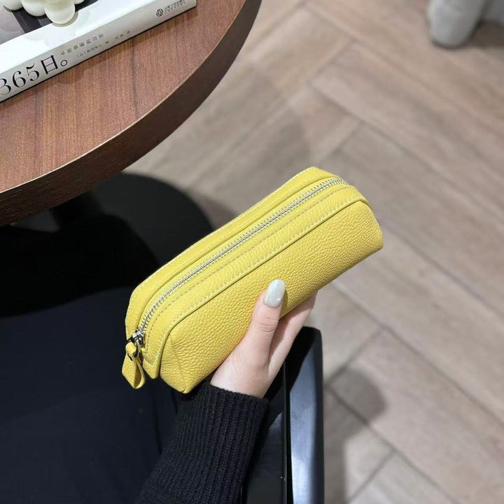 Textured Leather Pencil Case