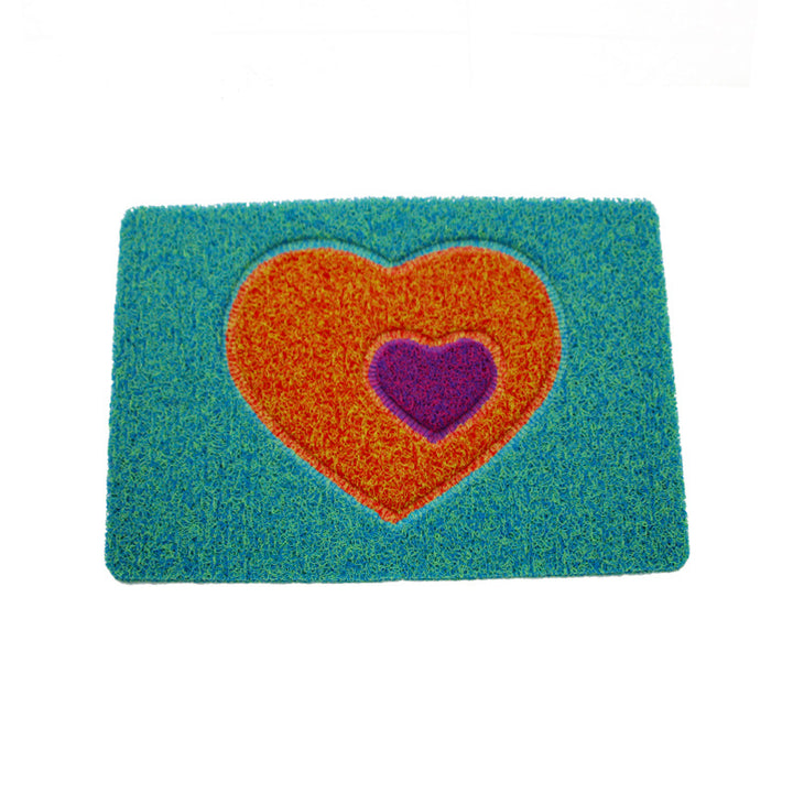 Decorative Heart-Themed Door Mat Kalsten
