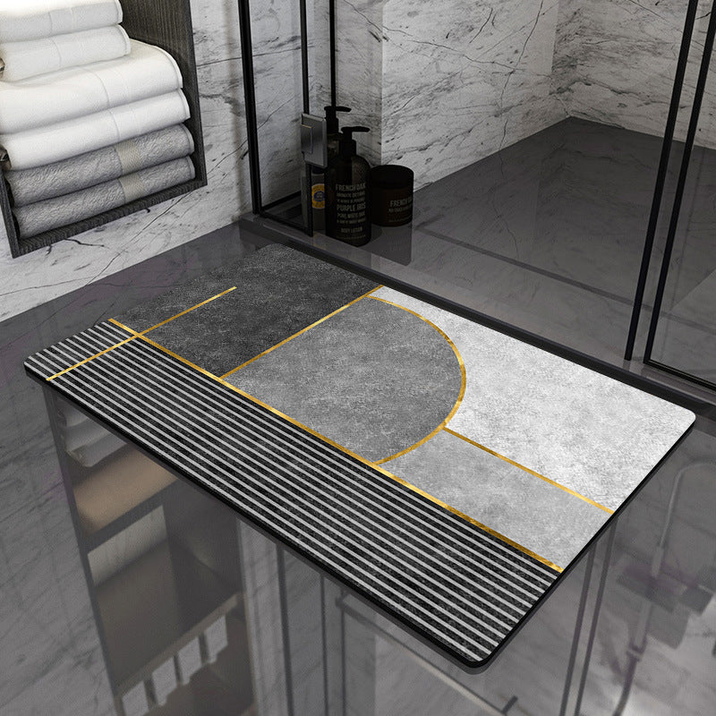 Modern Geometric Bathroom Mat