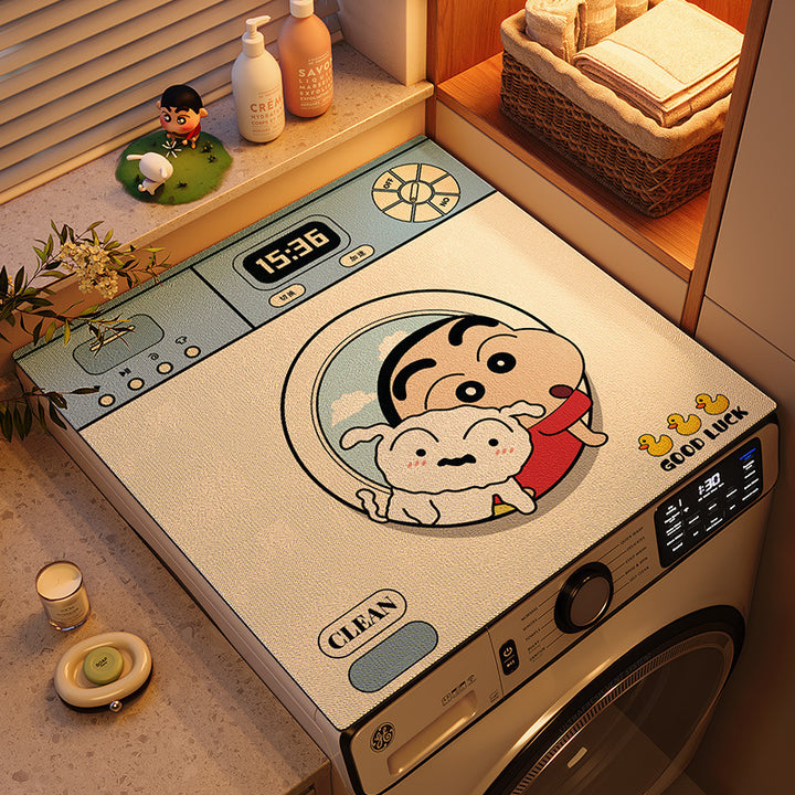 Fun Character-Themed Washing Machine Mat