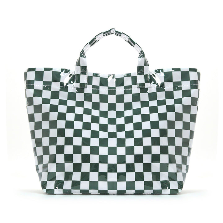 Beach bag with colorful check pattern and water-repellent coating Kalsten