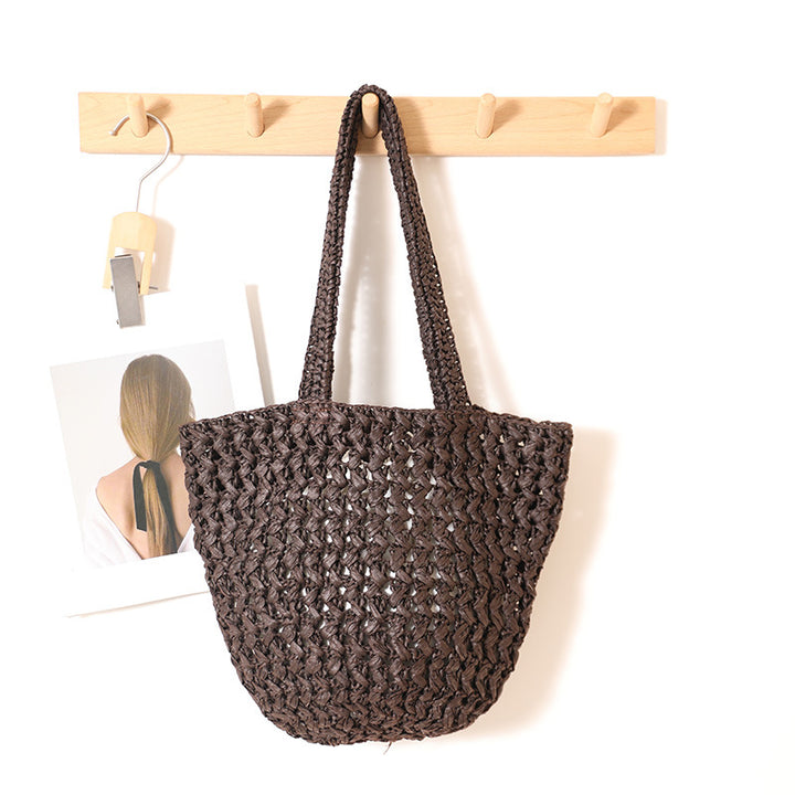 Braided Bast Crossbody Bag with Generous Interior Capacity Kalsten