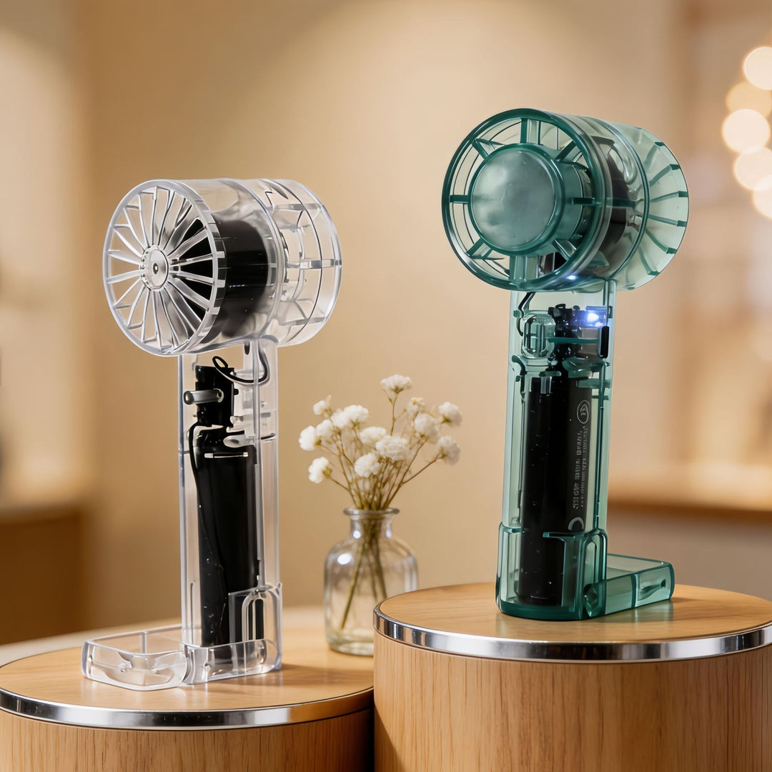 Women Portable Mini Hand Fan with Rechargeable Battery and USB Connection Kalsten