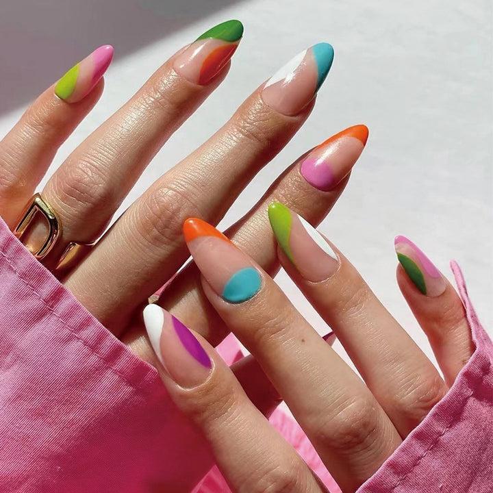 Artful nail art with colorful accents Kalsten