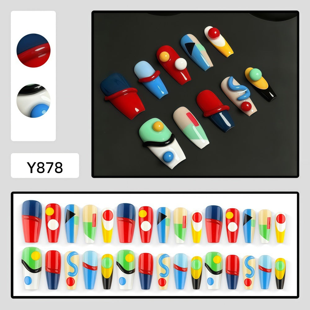 Creative Art Nails in Modern Geometric Style Kalsten