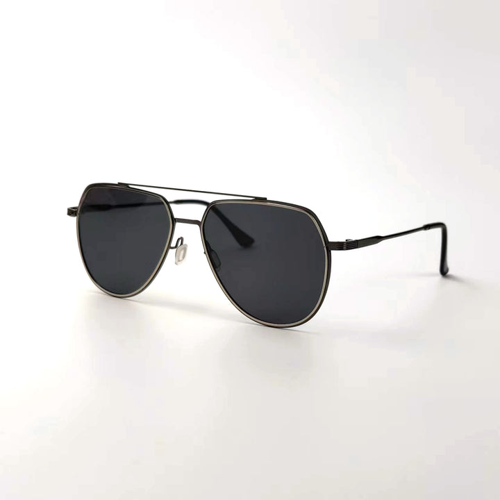 Men's elegant pilot sunglasses with polarizing lenses Kalsten